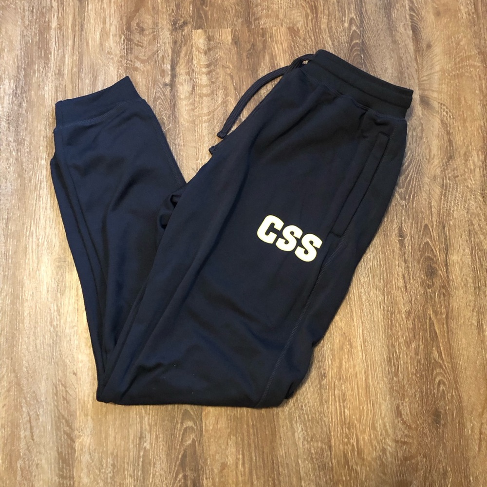 CSS Logo Navy Women's Joggers with Drawstring Waist